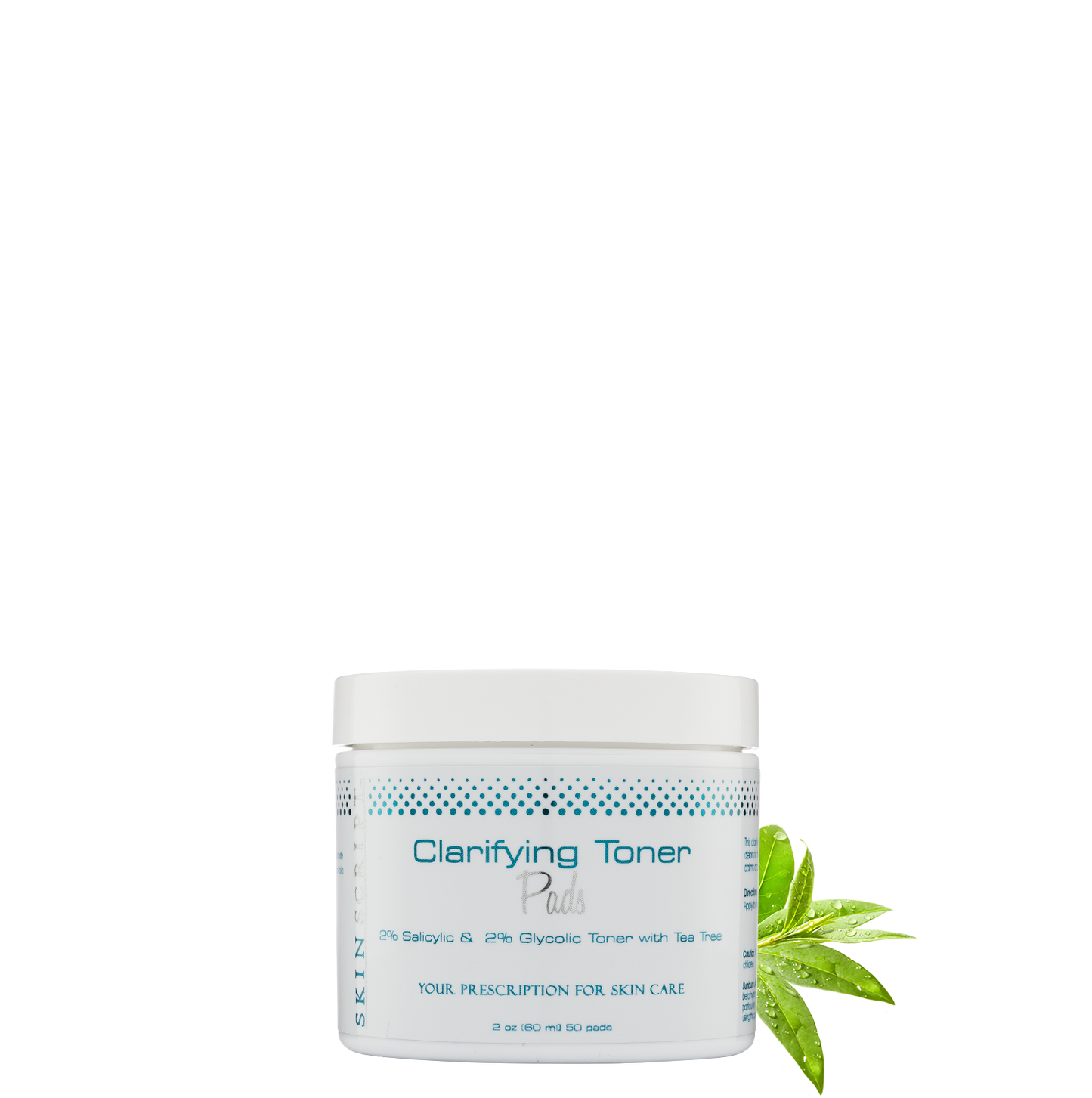 Clarifying Toner Pads, with 2% Salicylic & 2% Glycolic and Tea Tree