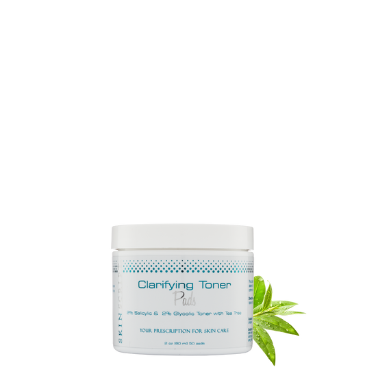 Clarifying Toner Pads, with 2% Salicylic & 2% Glycolic and Tea Tree